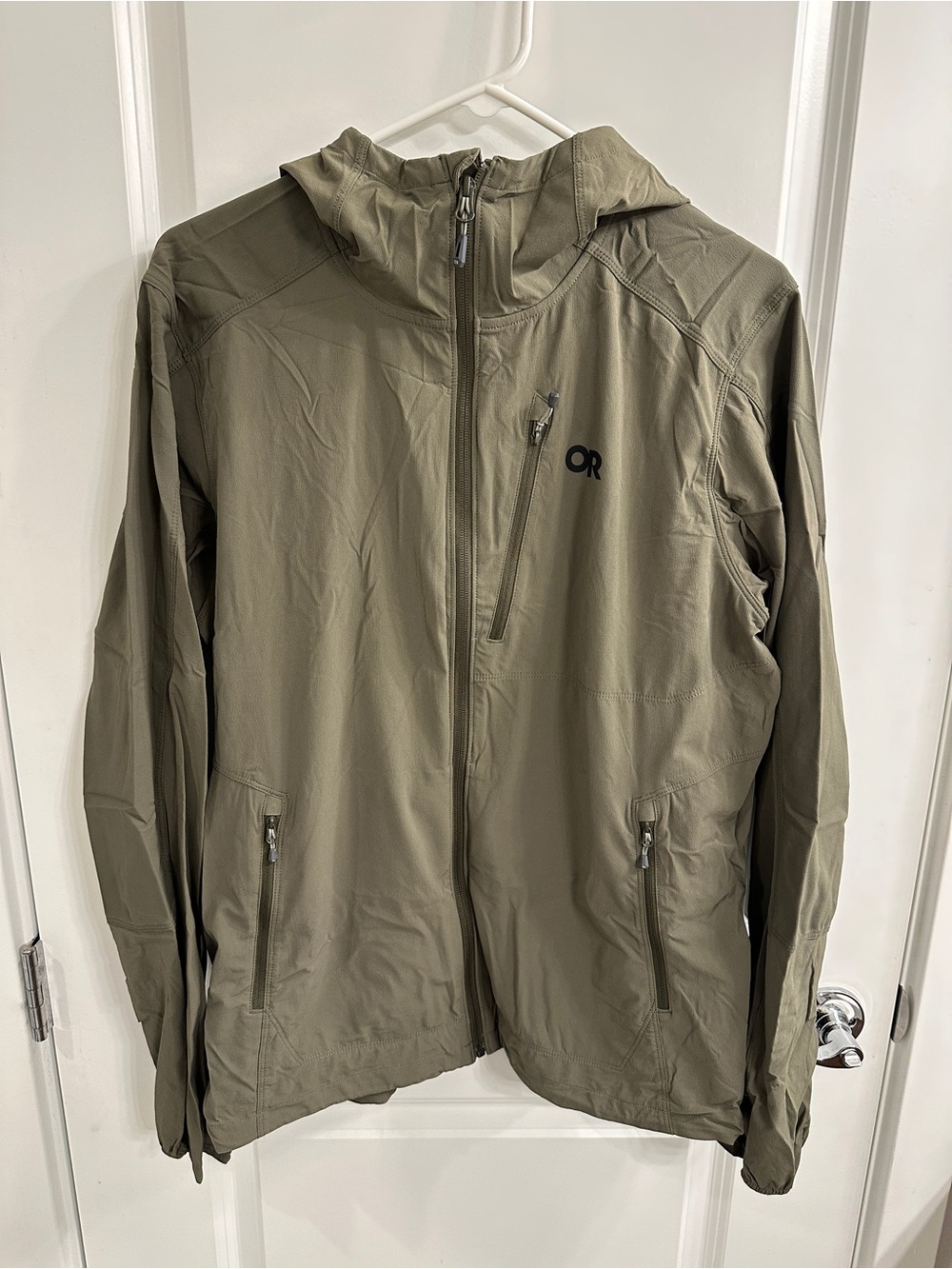 Outdoor Research Men’s Ferrosi Hoodie Softshell Jacket - Green, large